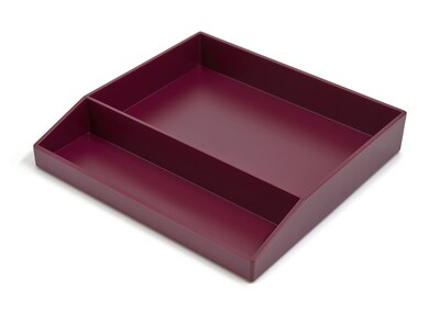 TRU RED™ Divided Stackable Plastic Tray, Purple (TR55251)