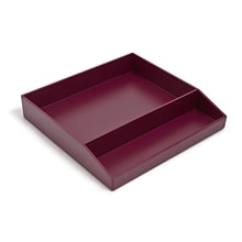 TRU RED™ Divided Stackable Plastic Tray, Purple (TR55251)