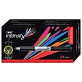 BIC Intensity Permanent Markers, Fine Tip, Black, 24/Pack (GPM241-BLK)