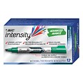 BIC Intensity Advanced Tank Dry Erase Markers, Chisel Tip, Green, 12/Pack (GELIT11-GRN)