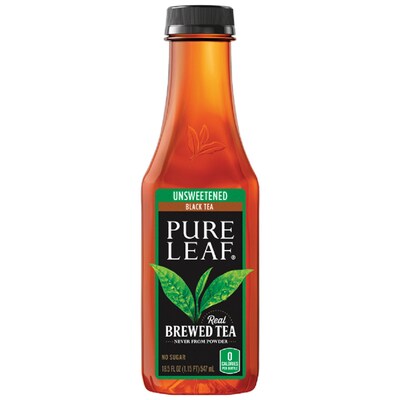 Pure Leaf Unsweetened Tea, 18.5 oz., 12/Carton (PEP134072)