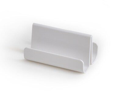 TRU RED™ 2 Compartment Business Card Holder, White (TR55324)