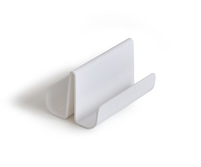 TRU RED™ 2 Compartment Business Card Holder, White (TR55324)