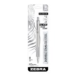 Zebra F-701 Retractable Ballpoint Pen, Fine Point, Black Ink (29411)