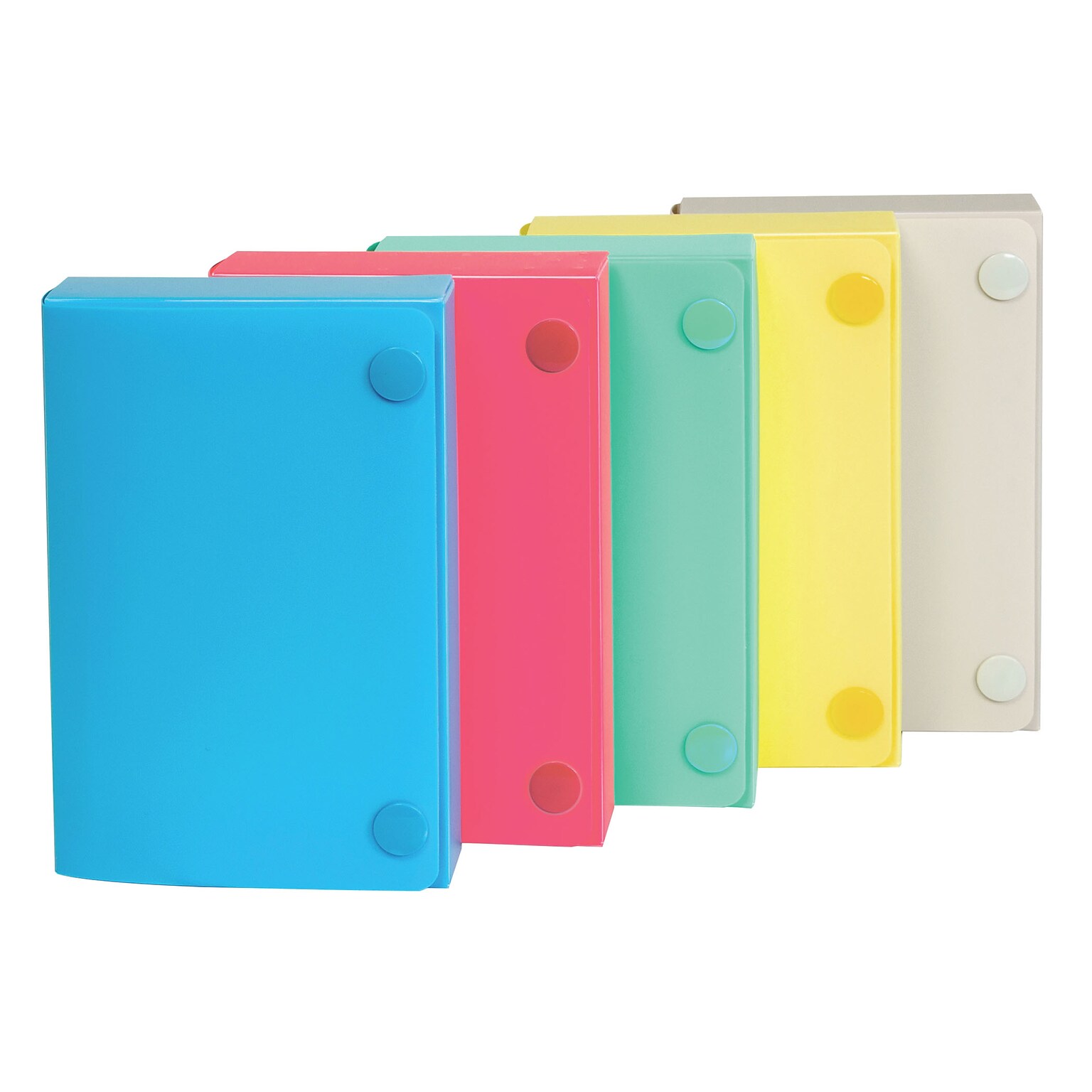 C Line 3 x 5 Index Card Case, Assorted Colors, Set of 24, (CLI58335)