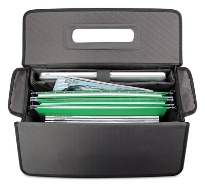 Solo New York Midtown Collection Morgan Laptop Rolling Briefcase, Black Polyester (B151-4)