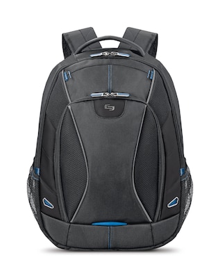 Solo New York Ascend Backpack, Solid, Black/Blue (TCC703)