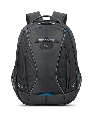 Solo New York Ascend Backpack, Solid, Black/Blue (TCC703)