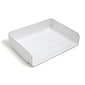 TRU RED™ Side Load Stackable Plastic Letter Tray, White, 2/Pack (TR55328)