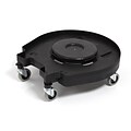 Coastwide Professional™ Click-Connect Trash Can Dolly, Black (CW55230)