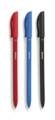 TRU RED™ Ballpoint Pens, Medium Point, 1.0mm, Assorted Colors, 60/Pack (TR54994)