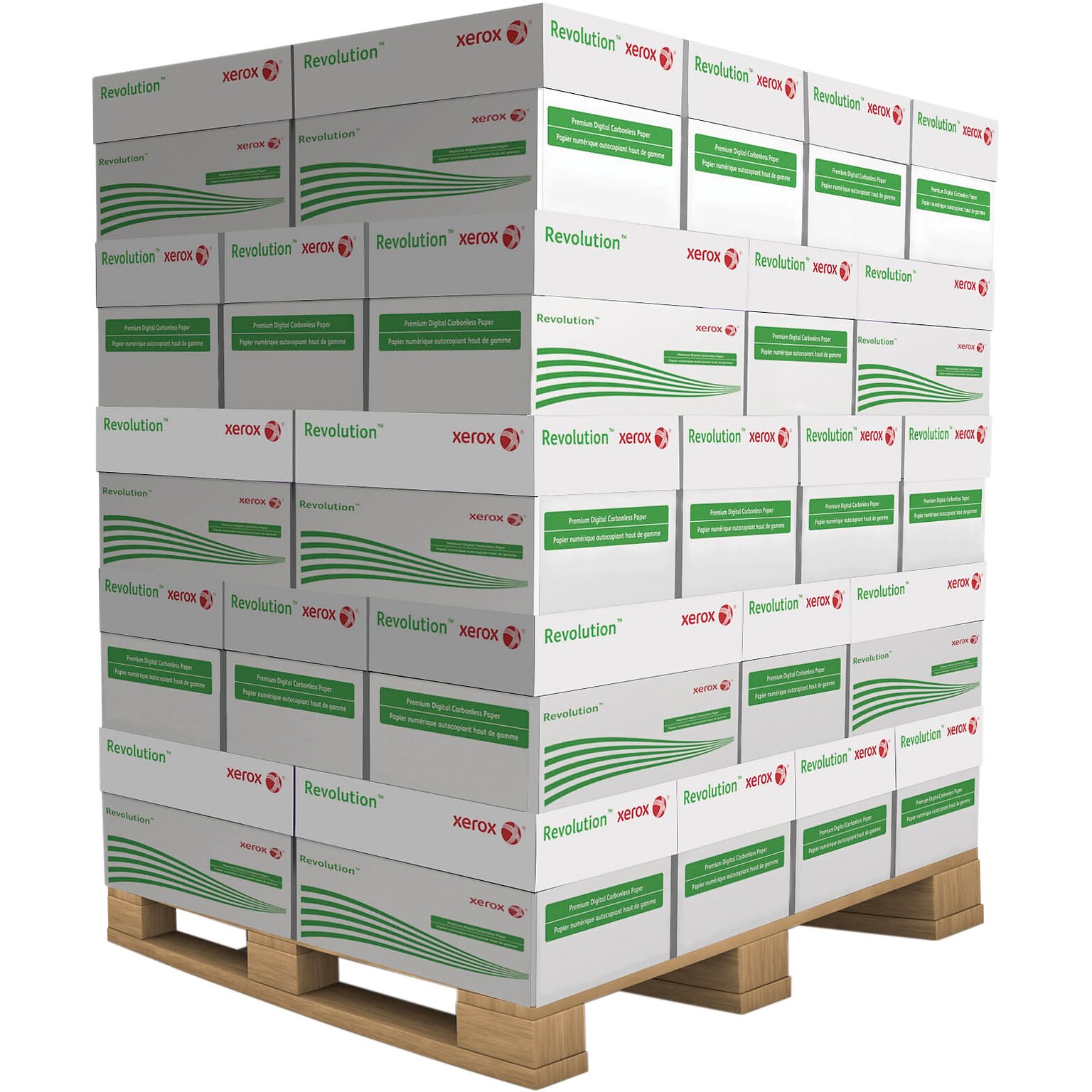 Xerox Revolution Carbonless Premium Digital 8.5 x 11 Multipurpose Paper, 500/Ream, Pallet, 40/Cartons (3R12435)