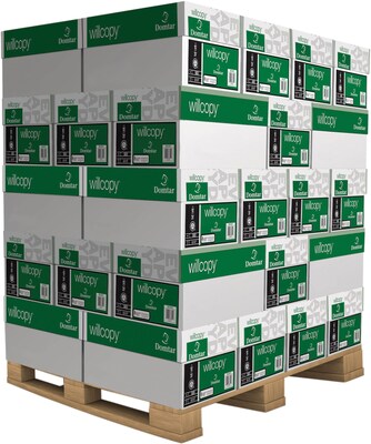 Willcopy Multi-Purpose White Bond Copy Paper, 8-1/2" x 11", 92 Bright, 20 lb, 500 Sheets/Ream, Pallet, 40/Cartons (851001)