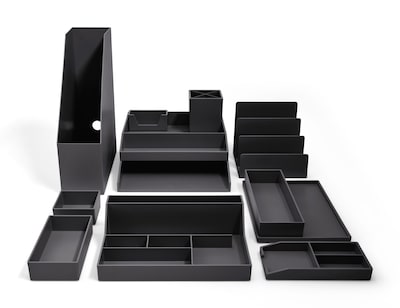 TRU RED™ 12-Piece Plastic Desk Set, Black (TR55300)