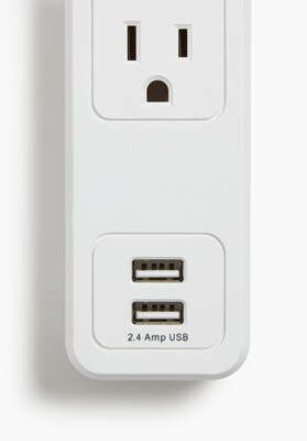NXT Technologies™ 4-Outlet 2 USB Surge Protector, 3' Cord, 600 Joules (NX54310)