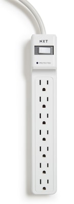 NXT Technologies™ 7-Outlet Surge Protector, 6 Cord, 1200 Joules (NX54316)