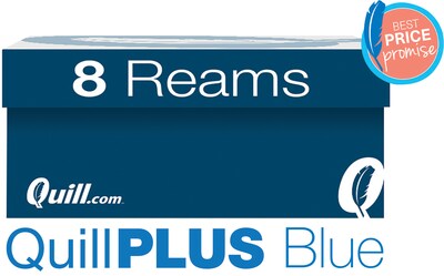 QuillPLUS Quill Brand® 8 1/2 x 11 Multipurpose Copy Paper, 20 lbs., 94 Brightness, 8 Reams/CT (820888CT)