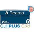 QuillPLUS Quill Brand® 8.5 x 11 Multipurpose Copy Paper, 20 lbs., 94 Brightness, 500 Sheets/Ream, 8 Reams/Carton (820888CT)