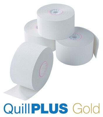 QuillPLUS Quill Brand® Bond Cash Register Rolls, 10 Pack, 1-Ply, 1-3/4(44mm) x 150