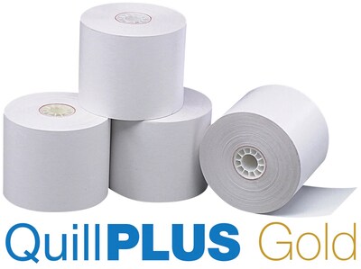QuillPLUS Quill Brand® Thermal Cash Register/POS Rolls Single-Ply, 3-1/8 x 230,50/CT (3361)