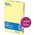 Quill Brand® 30% Recycled Multipurpose Paper, 20 lbs., 8.5 x 14, Canary Yellow, 500 sheets/Ream (7