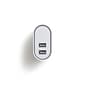 NXT Technologies™ Universal 2 USB Port Phone Charger, White (NX54349)