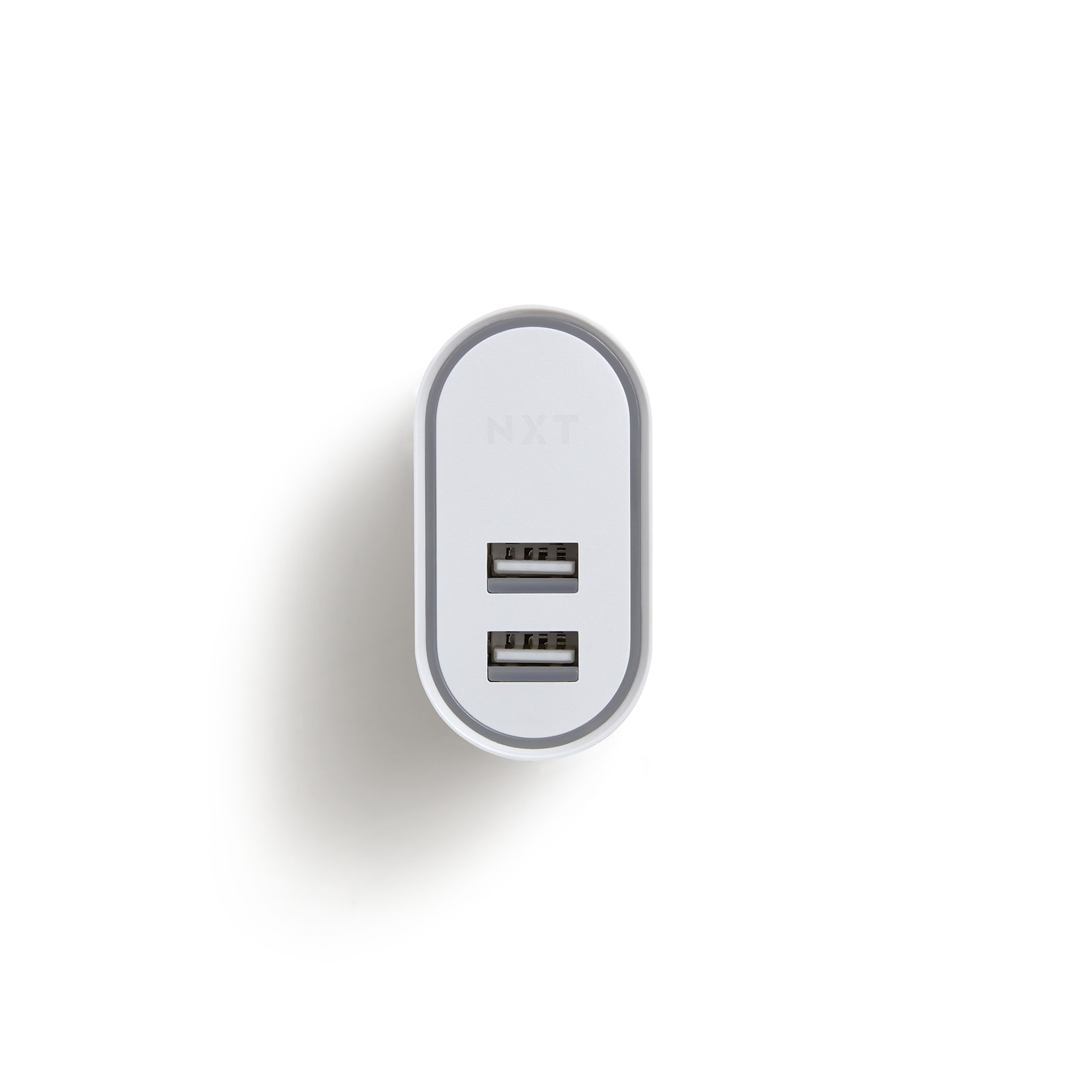 NXT Technologies™ Universal 2 USB Port Phone Charger, White (NX54349)