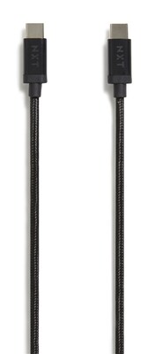 NXT Technologies™ 6 Ft. Braided USB-C Cable, Black (NX54697)