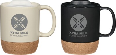 Custom Cork Base Ceramic Mug 14oz
