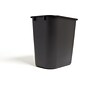 Coastwide Professional™ Indoor Trash Can Without Lid, Black Soft Molded Plastic, 3.5 Gallon (CW56428)