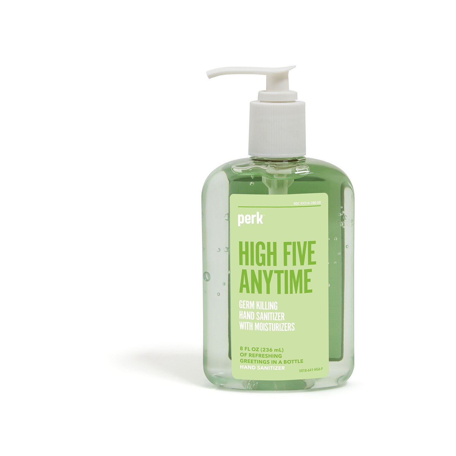 Perk™ Instant Hand Sanitizer with Moisturizers, 8 oz., 12/Carton (PK55489CT)