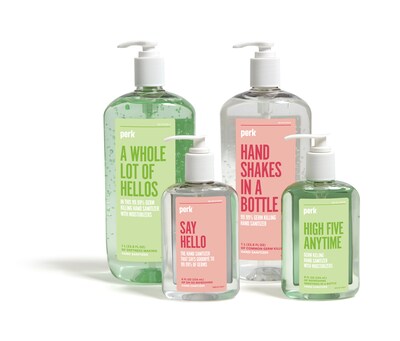 Perk™ Instant Hand Sanitizer with Moisturizers, 8 oz., 12/Carton (PK55489CT)