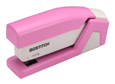 Bostitch Paperpro Reduced-Effort Desktop Stapler, 20-Sheet Capacity, Staples Included, Pink (PPR1588)