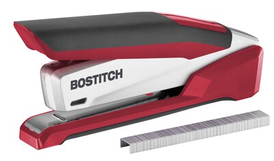 Bostitch InPower™ Spring-Powered Premium Desktop Stapler, Fastening Capacity 28 Sheets, Red (1117)