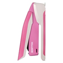 Bostitch InCourage™ Spring-Powered Desktop Stapler, 20-Sheet, Pink/White (1188)