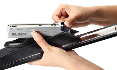 Bostitch Long Reach Stapler, 25 Sheet Capacity, Black/Silver (PPR1610)