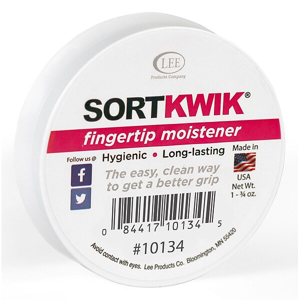 Sortkwik 1.75 oz. Fingertip Moistener, Pink (10134)