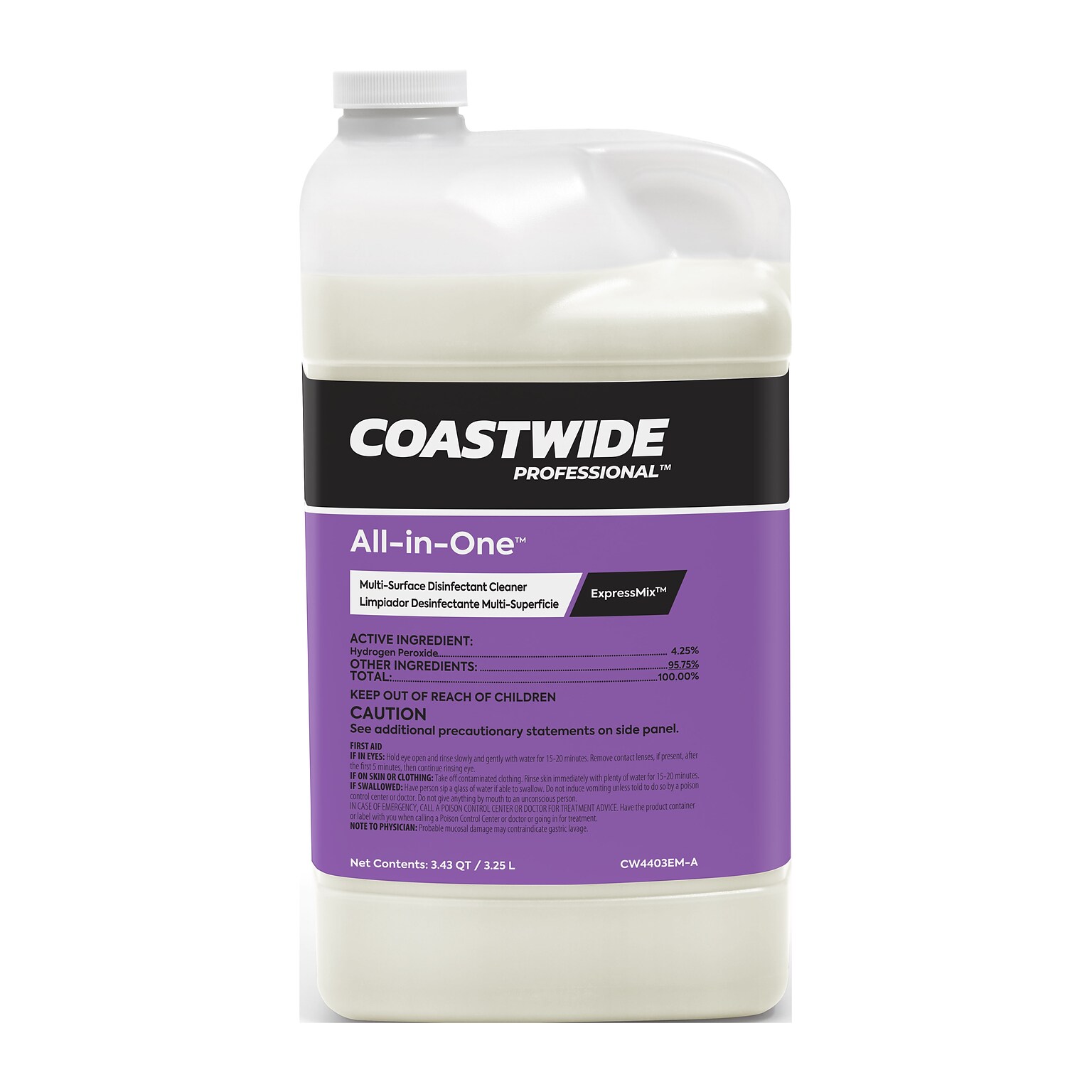 Coastwide Professional™ Disinfectant All-In-One Concentrate for ExpressMix, 3.25L, 2/Pack