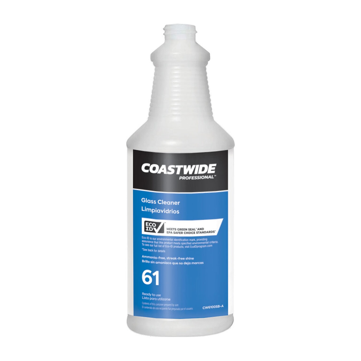Coastwide Professional™ 61 Glass 32 Oz. Plastic Bottle with Graduations (CW6100SB-A)