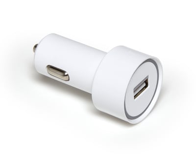 NXT Technologies™ Universal 1 USB Port Car Charger, White (NX54339)