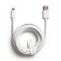 NXT Technologies™ 10 Ft. Braided Lightning to USB Cable, White (NX54351)