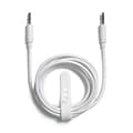 NXT Technologies™ 6 Ft. Braided Mini-phone Stereo 3.5mm Cable, White (NX54357)