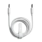 NXT Technologies™ 6 Ft. Braided Mini-phone Stereo 3.5mm Cable, White (NX54357)