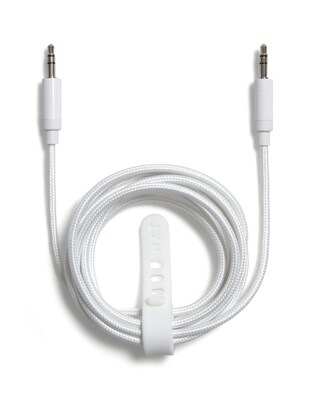NXT Technologies™ 4 Ft. Braided Mini-phone Stereo 3.5mm Cable, White (NX54694)