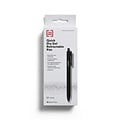 TRU RED™ Retractable Quick Dry Gel Pens, Fine Point, 0.5mm, Black, Dozen (TR54489)