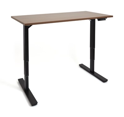 Staples 26 52 H Electric Sit Stand Adjustable Desk Espresso