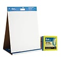 Quill Brand® Self-Stick Easel Pad Table Top Flip Chart & Quill Brand® Self-Stick Pop-Up Notes; 3 x 3, 6/Pack - Special Offer!