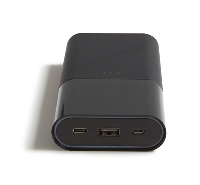 NXT Technologies™ 15000 mAh 2 USB Port PowerBank, Black (NX55126)