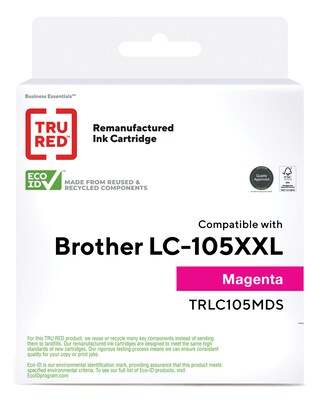 TRU RED™ Remanufactured Magenta Super High Yield Ink Cartridge Replacement for Brother LC105M (LC105M)