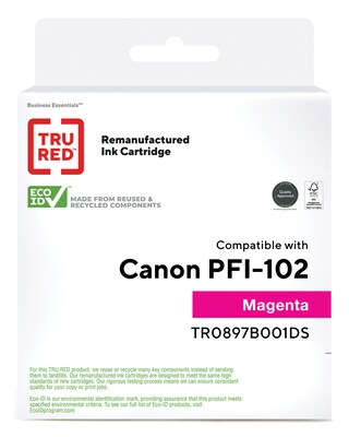 TRU RED™ Remanufactured Magenta Standard Yield Ink Cartridge Replacement for Canon PFI-102M (0897B001)